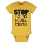 Onesies Brand baby-boys 8-pack Short Sleeve Mix & Match Bodysuits and Toddler T Shirt-Set, Grey Funny, 3-6 Months US