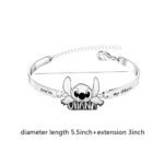 Twin Six Stith Ohana Bracelet Charm, Family Stainless Steel Hand Chain Bracelets, Gifts for Women and Girls