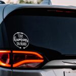 WHITE Baby on Board Car Window Decal | Tiny Humans on Board | 4.5in by 4.5in | Kais Design