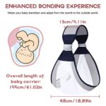 Adjustable Baby Holder Carrier, Baby Half Wrapped Sling Hip Carrier, One Shoulder Labor-Saving, Natural Cotton with Breathable Mesh Fabric for Newborn to Toddler Up to 45lbs (Grey)