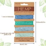 Shappy 16 Colors Thread Cord for Jewelry Making, Multi-Color Flax String Cord, Natural Twine Cord Rope String for Handmade Bracelets Keychains Craft Making Accessories, 1 mm, 80 Yards (Colorful)