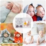 Aether Twins Baby Wood Photo Frame with Cute Elephant Patterns, Unique Twins Baby Shower Gifts for Twins Mom, Twins Baby Picture Frame for New Parents Nana and Grandparents, Nursery 4×6 Photo