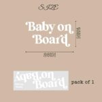 Baby On Board Baby Shower Decal – Baby On Board Sign Balloon Arch Decal,Gender Reveal Decorations for Girls and Boys,Baby Shower Supplies (Board Decal)