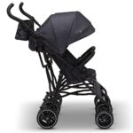 GAP babyGap Classic Side-by-Side Double Stroller – Lightweight Double Stroller with Recline, Extendable Sun Visors & Compact Fold – Made with Sustainable Materials, Black Camo