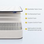 Avenco 6 Inch Twin Mattress, Foam and Spring Hybrid Mattress in a Box, Medium Soft, Breathable Fabric & Adaptive Support, CertiPUR-US Certified, Twin Size Mattress in Guest and Kids Bedroom