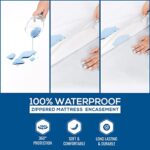 Utopia Bedding Zippered Mattress Encasement Twin – 100% Waterproof and Bed Bug Proof Mattress Protector – Absorbent, Six-Sided Mattress Cover