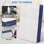 TICONN 2PK Plastic Mattress Bag for Moving Storage, Waterproof Mattress Protector Cover, Heavy-Duty Mattress Moving Supplies (1.5 mil, Twin)