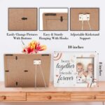 valucise Twins Baby Pictures Frame, Born Together Friend Forever Photo Frame, Twins Gifts for Babies, New Baby Gifts For New Mom Dad, Home Living Room Bedroom Decoration -b04