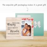 KU-DaYi Twice The Blessing Picture Frame, Twins Gifts for Babies Pregnant Mom Birthday Gift, Nursery Decor Picture Frame, Twins New Baby Gift Twice The Fun Two Miracle Tabletop Photo Frame 4″×6″