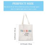 Twin Mama Gift Mom Of Twins Gift Makeup Bag Mommy To Be Gift New Mom Travel Pouch Mothers Day Gift from Twins (Twin Mama Tote)
