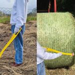 IRWPITW Hayknife, 29″ Hay Knife Tool, Net Wrap Cutter, Open the Round Hay Bale, Big Straw Bail, Cutting Twine String, Cut Feed Bag Mesh, Livestock Farmer Knife for Horse Cow Goat Sheep Cattle Farm