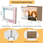 Twins Gifts For Mom 4 x 6 Picture Frame Wooden Frame Photo Frame Tabletop Display Home Decor for Living Room Office, Birthday Gifts for New Parents Friends – Twice the Smile Twice the Love -15