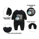 YSCULBUTOL Baby Twins Bodysuits Cookie Milk Newborn Infant Baby Bodysuit Romper Outfit Toddler Clothes(black colourful milk set 6m)