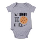 listery Twin Cookies Baby Outfit Boy Girl Twin Matching Outfits Cookies Bodysuit Twins Clothes Boy And Girl Toddler 3M
