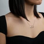 Suavell Sister Necklace – Sterling Silver Interlocking Double Circle Necklace – Birthday Gift for My Big or Sister – Sister Gifts for 2 – Maid of Honor Gifts From the Bride – Sisters Jewelry