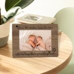 WTOGQ Twin Baby Picture Frame, Twin Girls Boys New Born Gifts for Babies, TwinBaby Gifts for New Mom Dad Photo Frame 4X6, New Born Baby Girls Gift Wooden Photo Picture Framesfor Desk Tabletop Decor