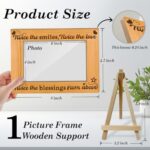 Twice The Smiles Twice The Love Twins Baby Pictures FrameWood Picture Frames Table Desk Shelf Decor for Twin Baby Gifts for New Mom Dad Wood Photo Frames with Wood Stand for Tabletop Display – YT22