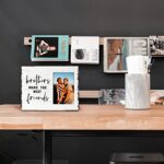 FONDCANYON Brothers Make The Best Friends Picture Photo Frame,Best Friends Picture Frames,Gift for Brother Brothers Birthday,Best Man Best Friends Groomsman Gift for Brother Twin Boys(4×6 Inch Photo)