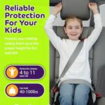 bubblebum Twin Pack Inflatable Backless Booster Car Seat, Portable Travel Booster Seat, Booster Seats for Cars 40-100 lbs, Kids & Child 4-10 Years Old – Black