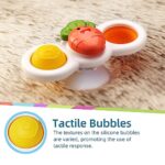 LiKee Strong Suction Cup Fidget Rotating Sensory Bath Toys for Baby, Airplane Car Travel Table & Window Toys for Toddler Boys and Girls, 6+ Months