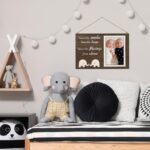 Twins Baby Picture Frame, Twin Pregnancy Announcement, Boy Girl Twins Wood Photo Frame, Twin Keepsake Gifts for New Mom Dad, Unique Twins Baby Shower Gifts, Nursery Decor, 4×6 Photo