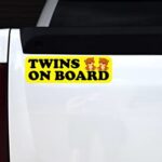 StickerTalk Two Girls Twins on Board Magnet, 10 inches by 3 inches